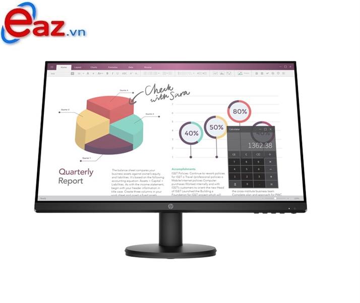 LCD HP P24v (9TT78AA) | 23.8 inch Full HD IPS (1920 x 1080) Anti Glare | VGA | HDMI | 1220F